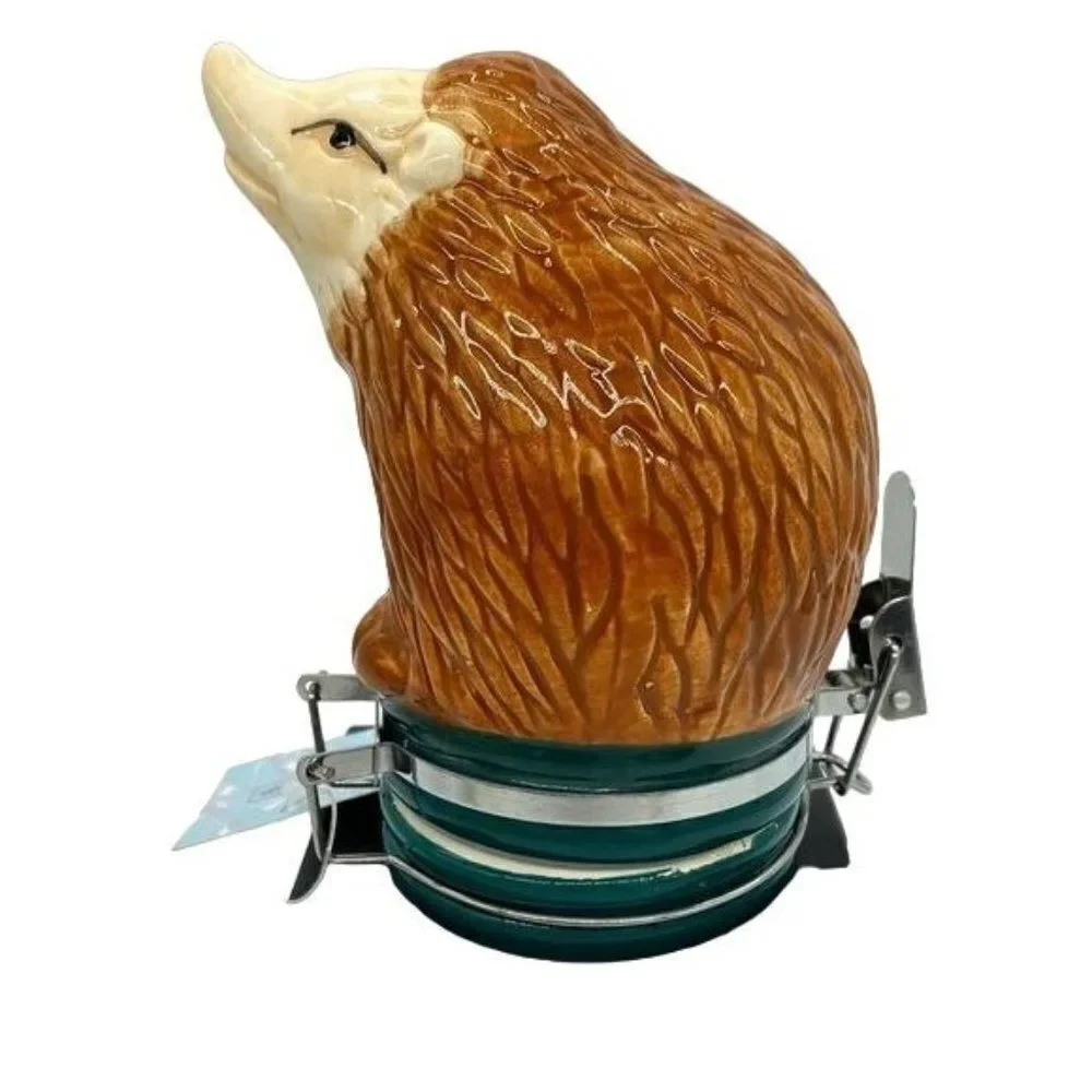 Contained Art Hedgehog Airtight Ceramic Stash Jar